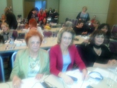 25 November 2015 Vera Paunovic and Ljibuska Lakatos at the International Conference on the implementation of Council of Europe Convention on Preventing and Combating Violence Against Women and Domestic Violence 